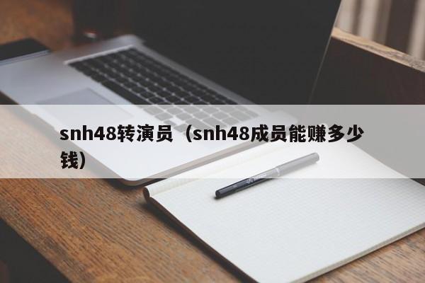 snh48转演员（snh48成员能赚多少钱）
